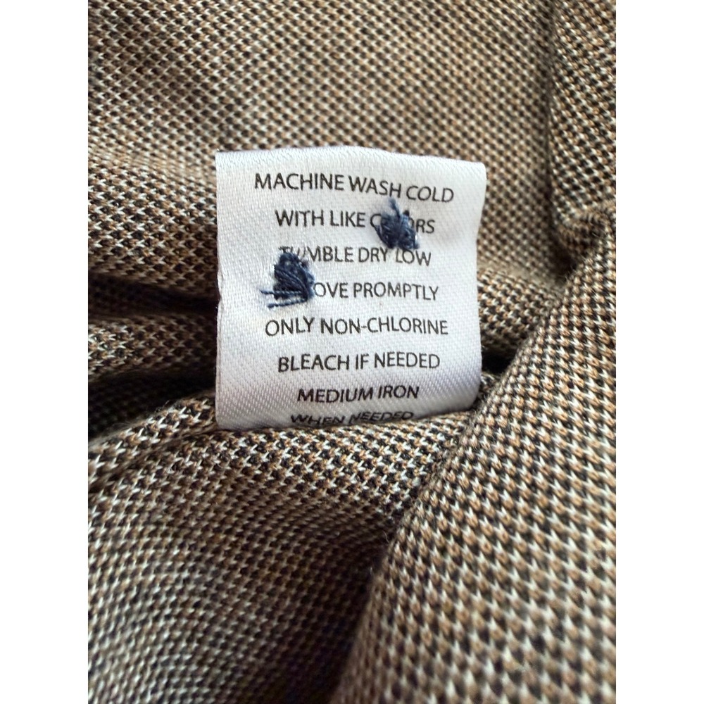 Flag & Anthem MadeFlex Mens XL Charcoal Grey Plaid Stretch Flannel Button Shirt - Picture 9 of 10